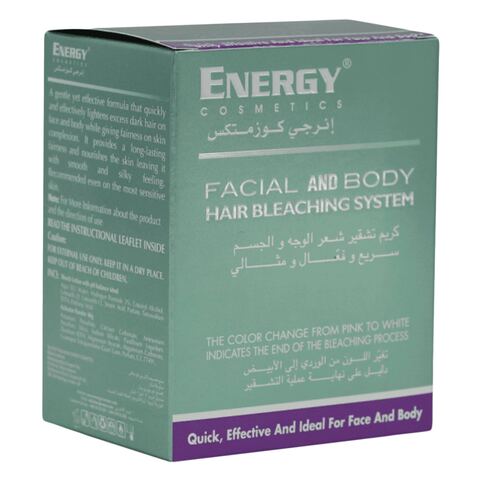 Energy Cosmetics Facial And Body Hair Bleaching System Kit 40 ml + 60 ml