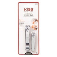 Kiss Nail And Toenail Clipper Duo RCN02 Silver 2 PCS