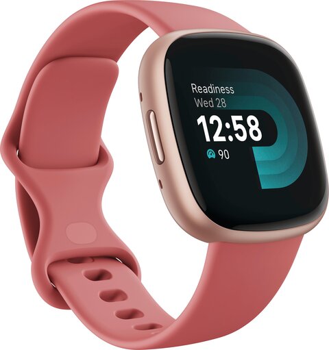 Fitbit Activity Tracker Versa 4 Fitness Watch - Pink Sand / Copper Rose Aluminum