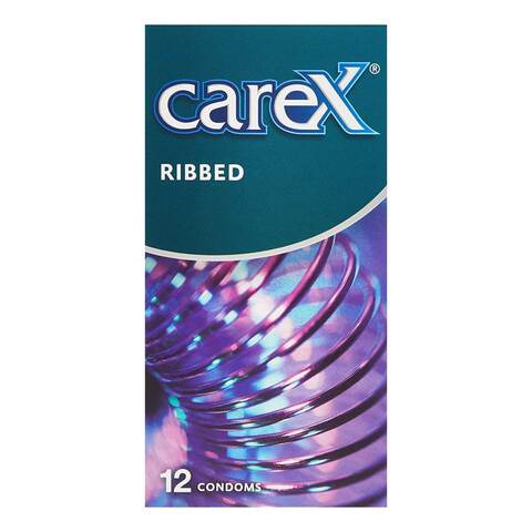 Carex Ribbed Condoms 12 PCS