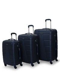 Senator Travel Bag Suitcase A1012 3 Pcs Hard Casing Trolley Luggage Set Navy Blue