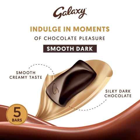 Galaxy Chocolate Multipacks Dark Chocolate Bars 5 Bars  x40g