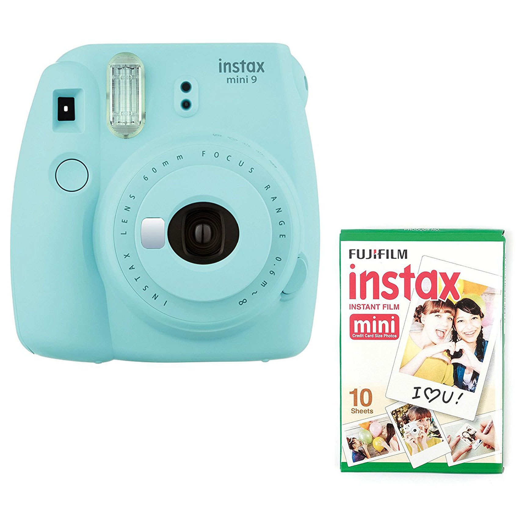 Fujifilm instax mini 8 instant point and shoot camera blue Buy Fujifilm Camera Instax Mini 9 Ice Blue Single Pack Film Online Shop Electronics Appliances On Carrefour Uae