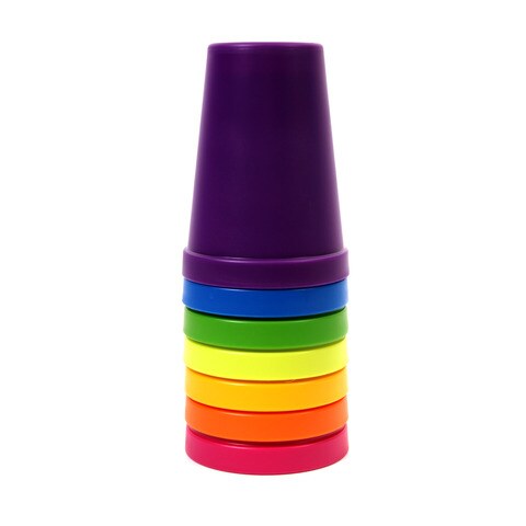 Lock And Lock Plastic Rainbow Color Cup 9 Pieces Set