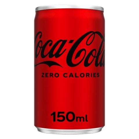 اشتري Coca-Cola Zero Calories Carbonated Soft Drink Can 150ml في الامارات