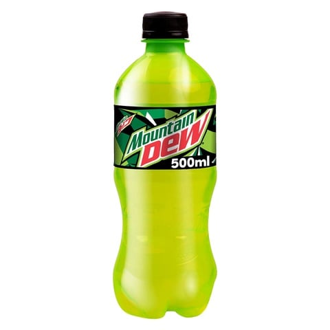 Mountain Dew  Carbonated Soft Drink  Plastic Bottle  500ml