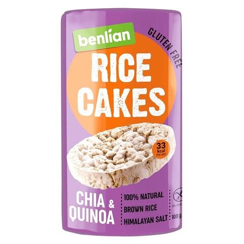 Benlian Gluten-Free Chia And Quinoa Rice Cakes 100g