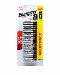 Energizer Alkaline Aa 1.5V Promo Pack Of 20