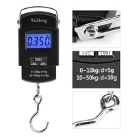 Lavish [ 1 Piece ] Digital Kitchen Scales Electronic LCD For Luggage Travel Weighting With Backlight 50Kg/10g Weight