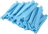 Lavish 300 Pieces Disposable Hair Nets Food Service Bulk, Women Bouffant Cap Non Woven Clip Caps, Hair Head Cover Blue