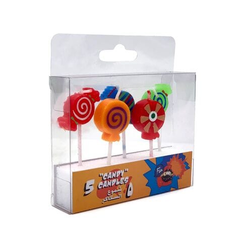 Buy Fun Birthday Candy Candle Multicolour 5 Online - Shop Home & Garden on Carrefour UAE
