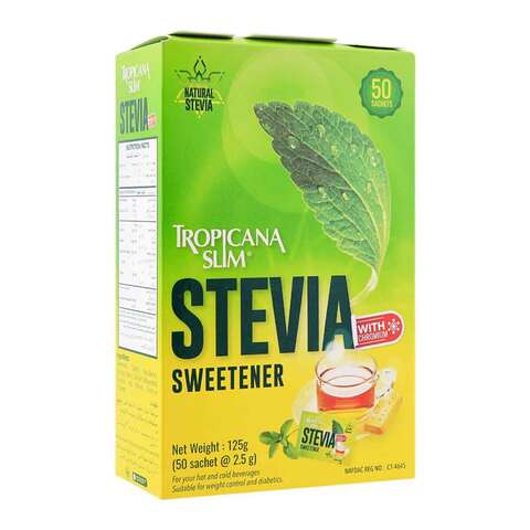 Tropicana Slim Stevia Sweetener With Chromium 50&amp;#39