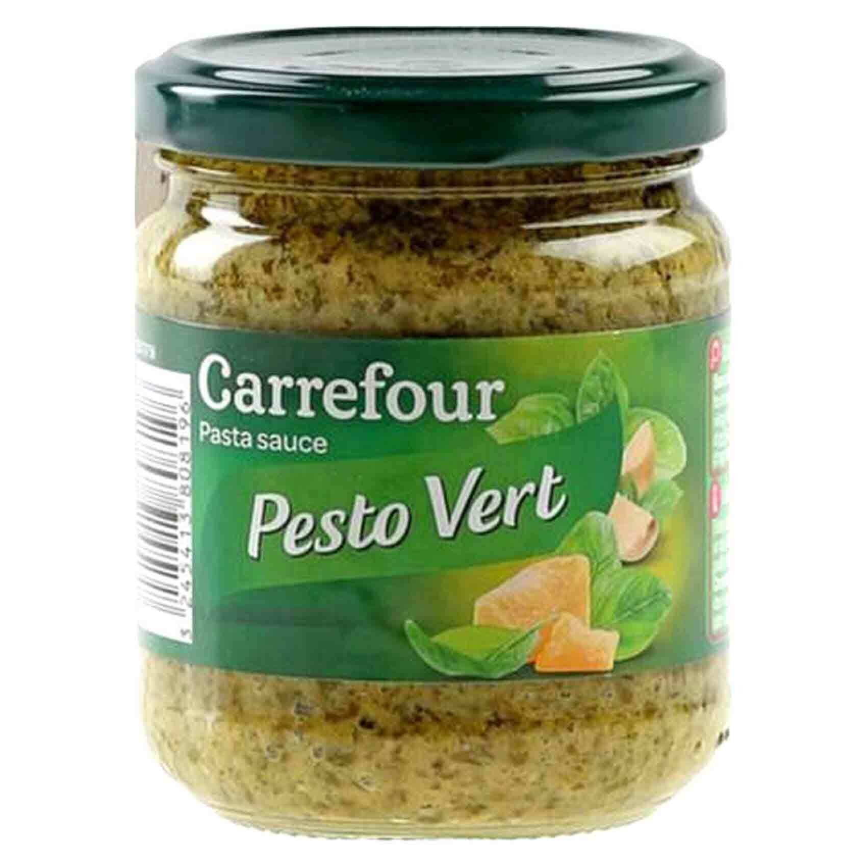 Buy Carrefour Green Pesto Sauce 190g Online Shop Food Cupboard on