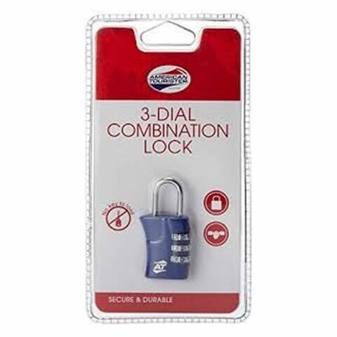 American Tourister 3-dial Combination Lock Blue