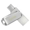 SanDisk Ultra Dual Drive Luxe USB Type-C Flash Drive 128GB Silver