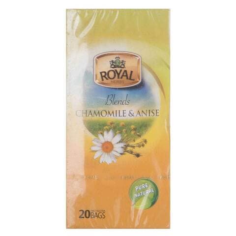 Royal Chamomile and Anise Herbs Tea Bags - 20 Sachets