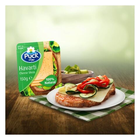 Puck Natural Havarti Cheese Slices 150g