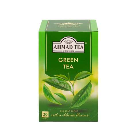 Ahmed Tea&#39;s Green Tea Pure 20 Tea Bags