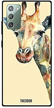 Theodor - Samsung Galaxy Note 20 Case Cover Giraffe Brown Flexible Silicone Cover