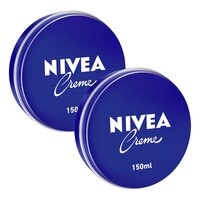 NIVEA Moisturising Cream Universal All Purpose Moisturizer for Face Body Hands Tin 150ml Pack of 2