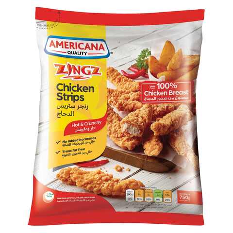 Americana Zingz Chicken Strips Hot and Crunchy 750g