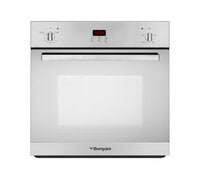 Bompani 60cm Stainless Steel Gas Built-in Oven With Turbo Fan, Front Control Panel, Electronic Timer, And Fan Assisted Gas Oven With 3 Programs - 1-Year Manufacturer Warranty - BO243JGL Silver