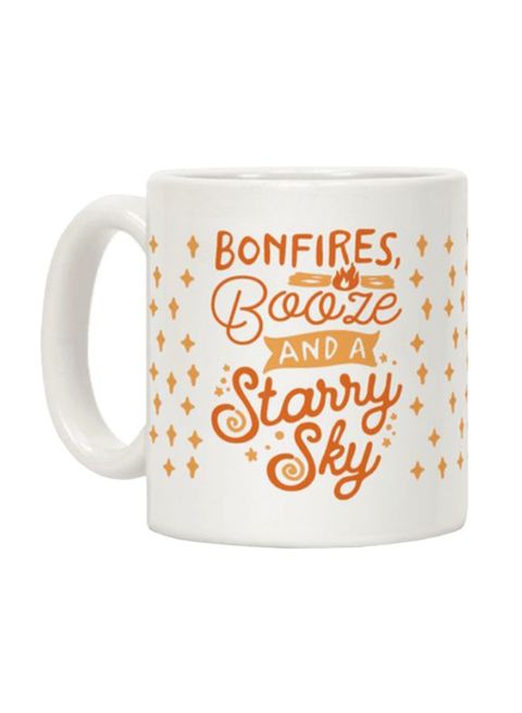 muGGyz Printed Ceramic Coffee Mug White