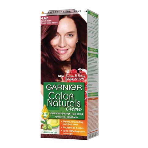 Buy Garnier Color Naturals Cream  Berry Collection Permanent Hair Color Cream 4.62 Sweet Cherry 10 in Saudi Arabia