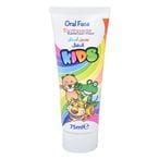 Buy Oral Face Strawberry Kids Toothpaste White 75ml in UAE