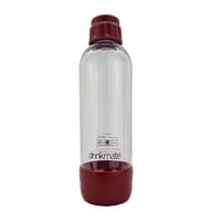 Drinkmate 1L bottle for use with Drinkmate Home Soda Maker - Red