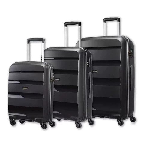 Imagination Eddike Spiller skak Buy American Tourister Bon Air 3 Piece Hardside Suitcase Set, Black Online  - Shop Fashion, Accessories & Luggage on Carrefour UAE