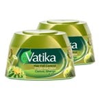 Buy Dabur Vatika Naturals Hairfall Control Hair Cream 140ml Pack of 2 in UAE