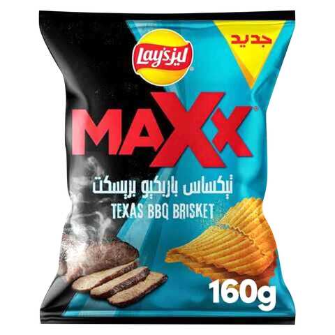 Lay&#39;s Maxx Texas BBQ Brisket Potato Chips 160g