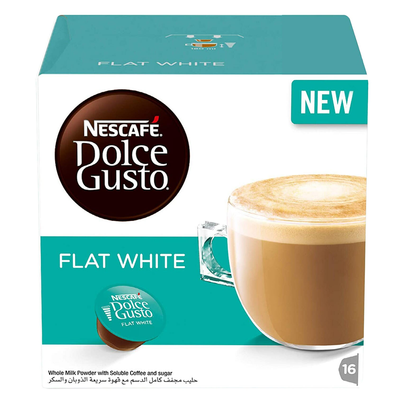 Buy Nescafe Dolce Gusto Flat White Coffee Capsules 187.2g Online Shop