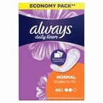 Buy Always Daily Liners Comfort Protect Individually Wrapped Pantyliners 40 Count in Saudi Arabia