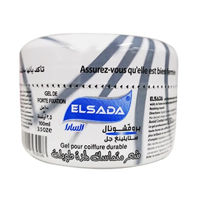 Buy Elsada Professional Long Lasting Hold Hair Styling Gel Grey 100ML ...