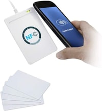 Rubik NFC RFID Card Reader and Writer Support Mifare FeliCa and all 4 types of NFC (ISO/IEC 18092) Tags (ACR122U)