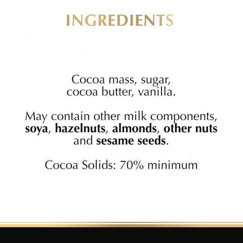 Lindt Excellence 70% Cocoa Dark Chocolate 100g