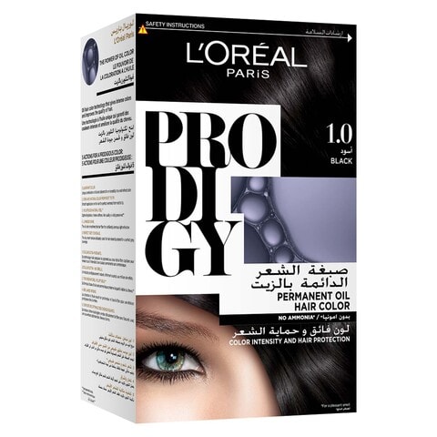 L&#39;Oreal  Paris Prodigy Ammonia Free Permanent Oil Hair Colour 1.0 Black