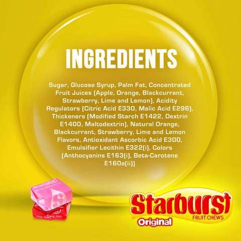 Starburst Original Fruit Chews Candy 45g Pack of 24