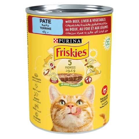 Purina Friskies Wet Cat Food Beef And Vegetables In Chunkpound 400g