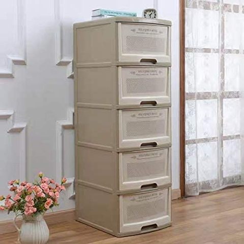 Plastic filing store drawers