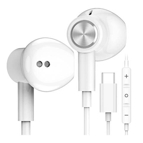 HiFi Stereo Earphone With Type-C Connector White