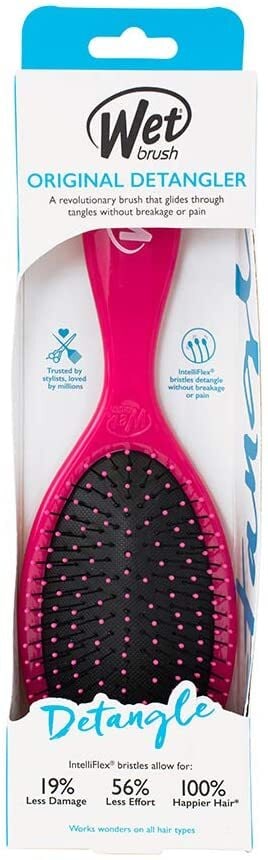 Wet Brush Original Detangler Hair Brush - Punchy Pink - Exclusive  Ultra-soft IntelliFlex Bristles - Glide Through Tangles With Ease For All  Hair Types