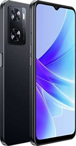 Oppo A77 Dual SIM, 6.56 Inches Smartphone 128GB, 4GB RAM, 5000mAh Long Lasting Battery, Fingerprint And Face Recognition,  4G LTE Android Phone, Starry Black