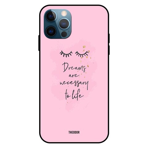 Theodor Apple iPhone 12 Pro 6.1 Inch Case Dreams Are Necessary To Life Flexible Silicone Cover