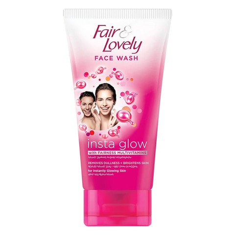 Fair &amp; Lovely Face Wash With Glow Multivitamins Instaglow To Remove Dullness &amp; Brighten The Skin 150ml