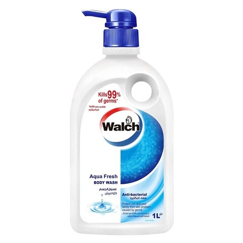 Walch Aqua Fresh Anti-Bacterial Body Wash White 1L