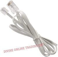 Telephone RJ11 6P4C to RJ45 8P8C,RJ45 to RJ11,Network to Telephone, Connector Plug Cable Handmade (5M)