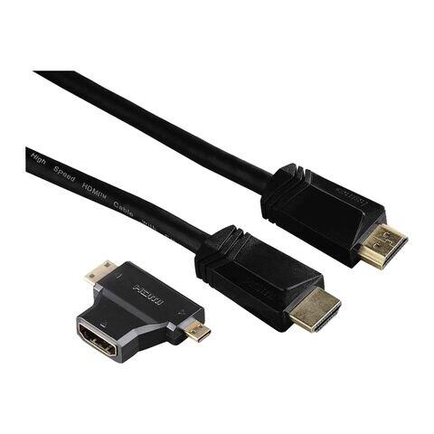 Hama High Speed HDMI Cable With Adapter 1.5m